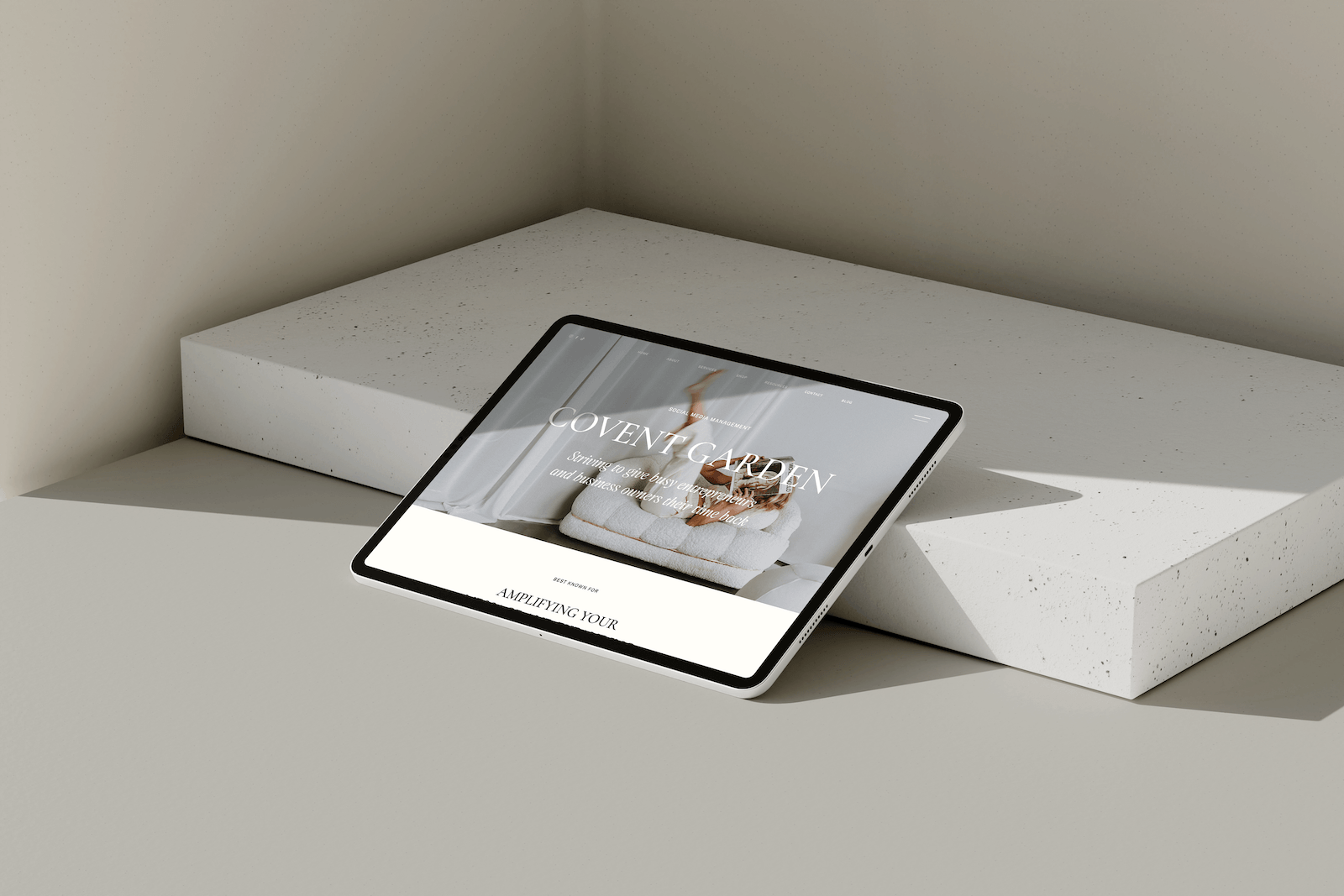 Covent Garden Showit Website Template mockup