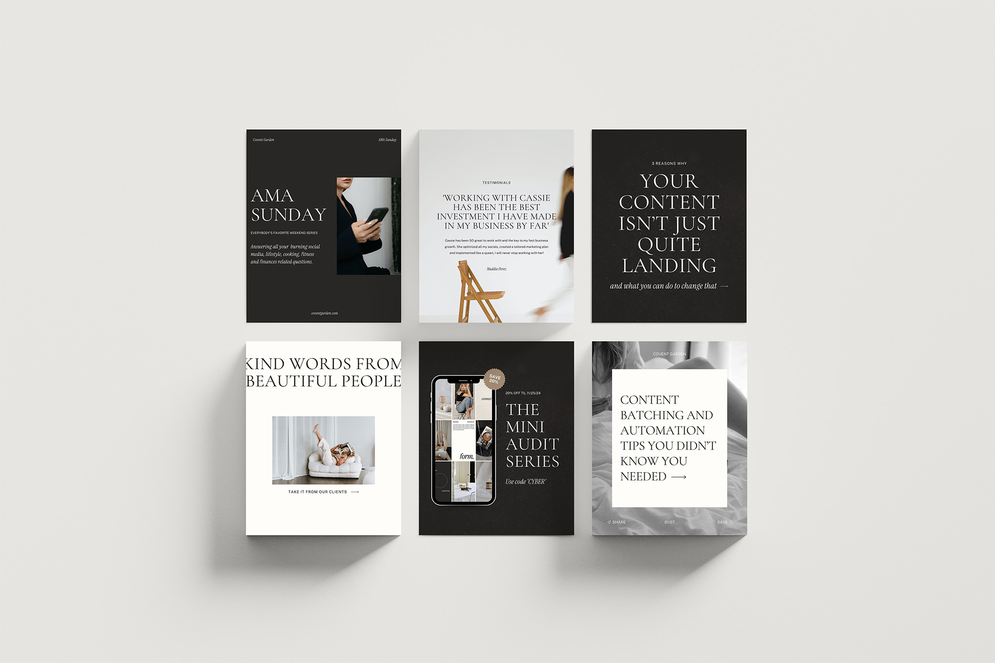 Covent Garden Social Media Templates preview 3