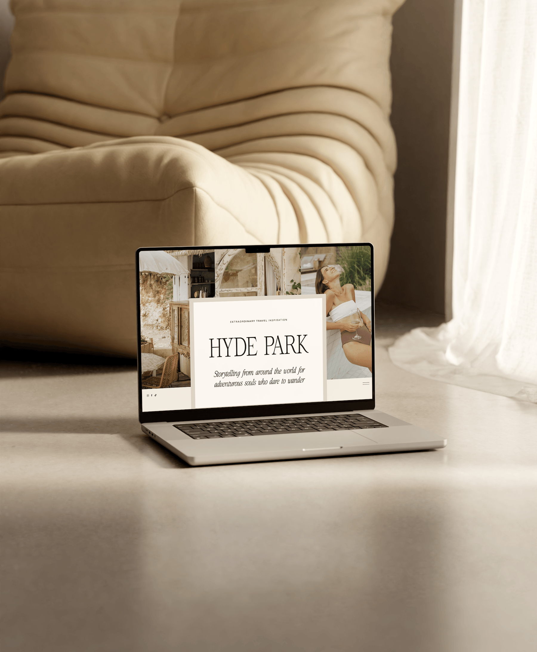 Hyde Park Showit Website Template mockup