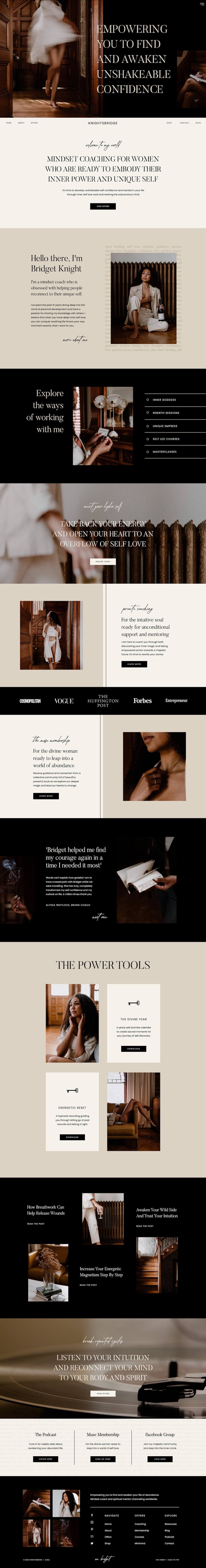 Knightsbridge Showit Website Template