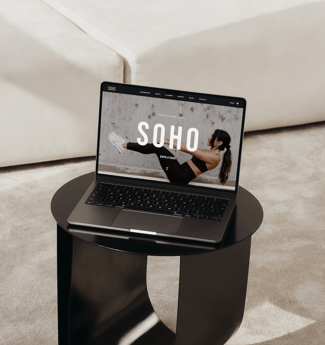 Soho Showit Website Template mockup