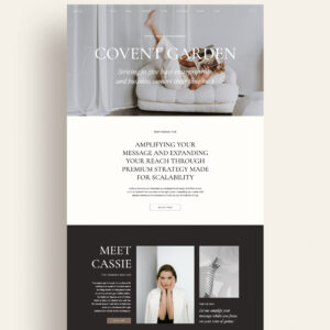 Showit website template for social media managers