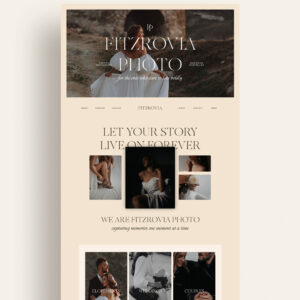 Showit website template for wedding photographers