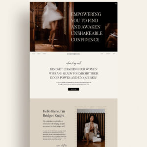 Showit website template for healers and coaches