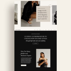 Showit website template for online coaches and consultants