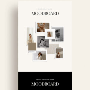 Showit website add-on template moodboard