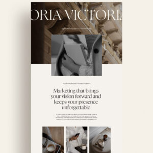 Showit website template for digital marketers