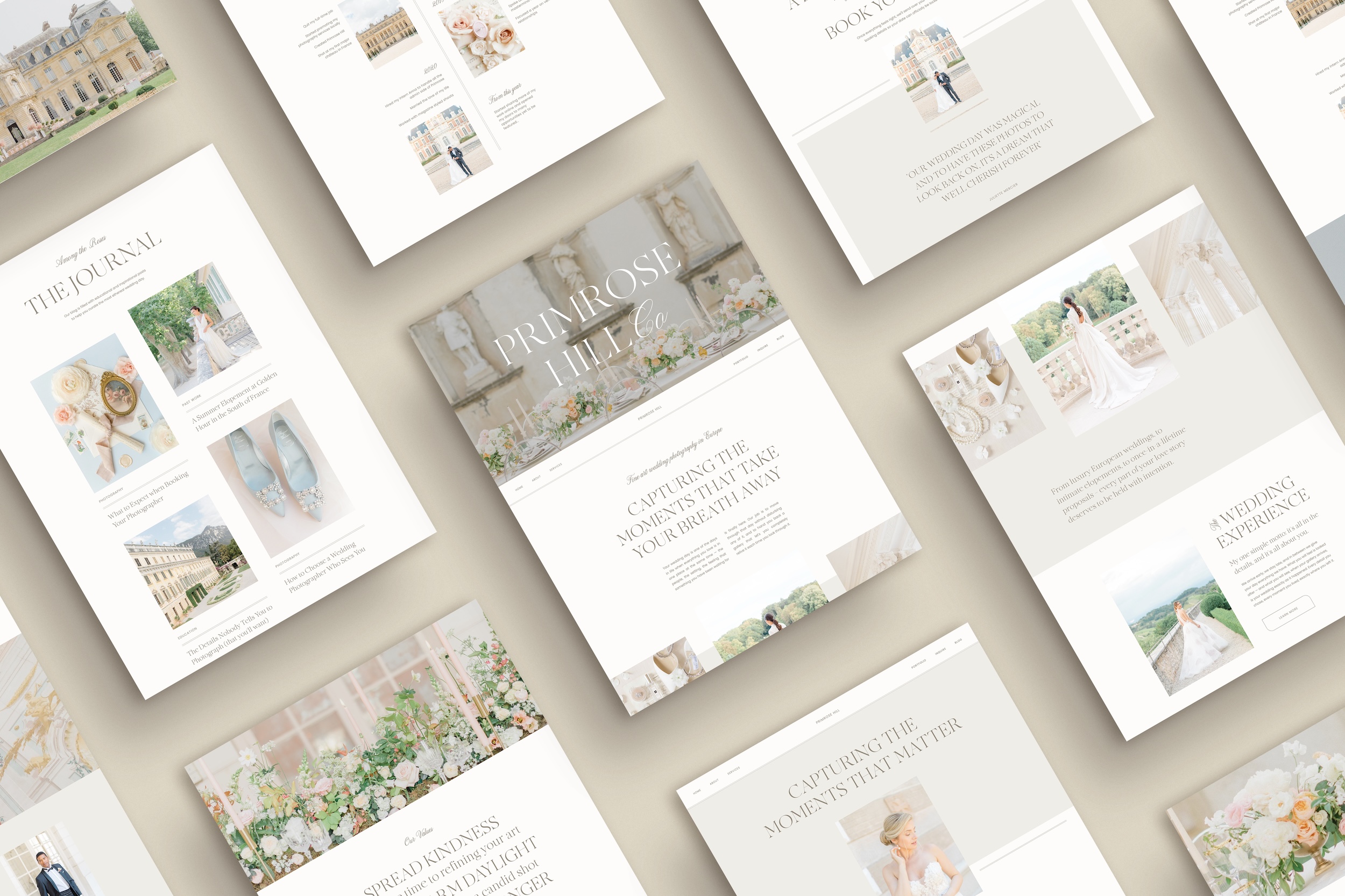 Primrose Hill Showit Website Template scene
