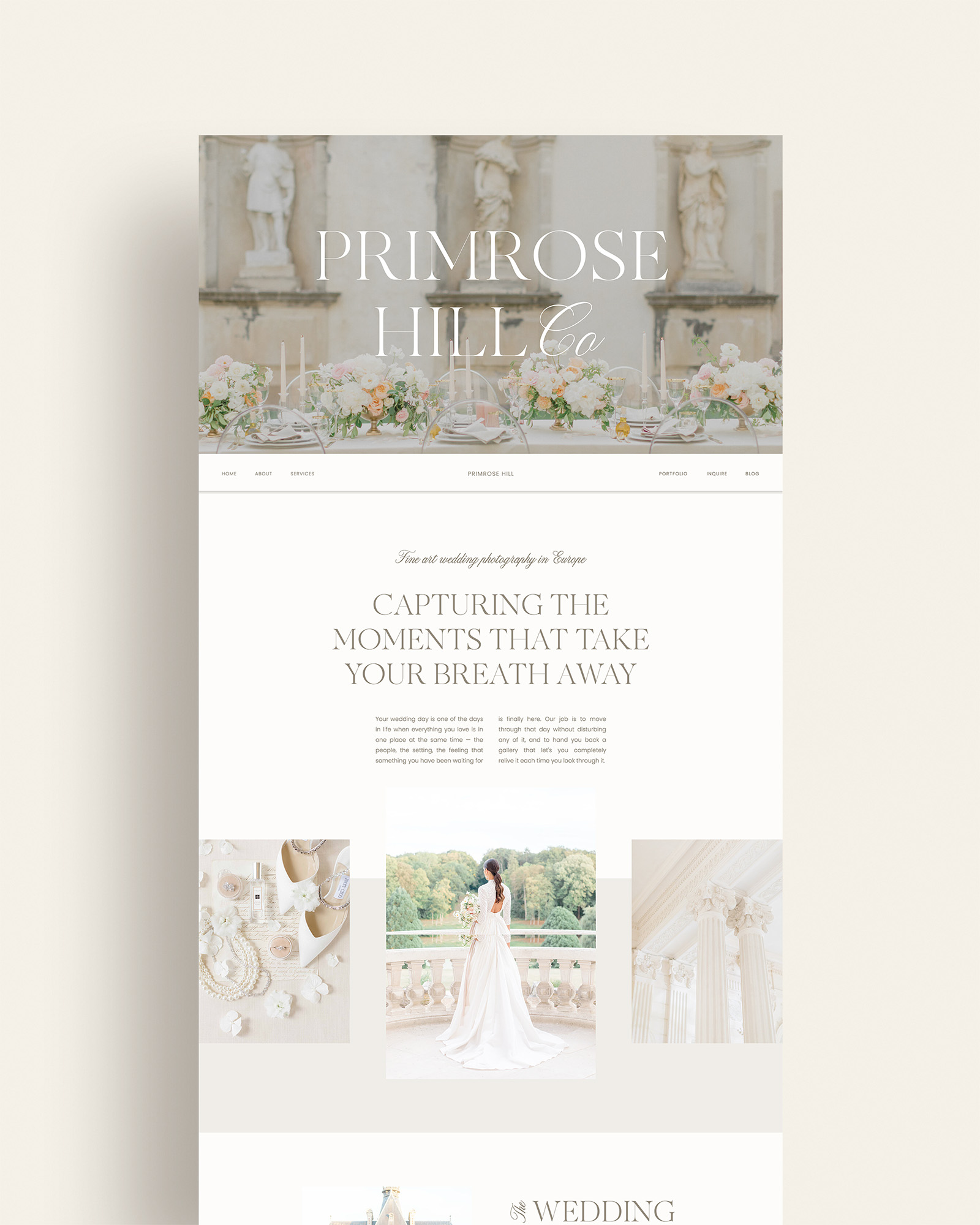 Primrose Hill Showit Website Template