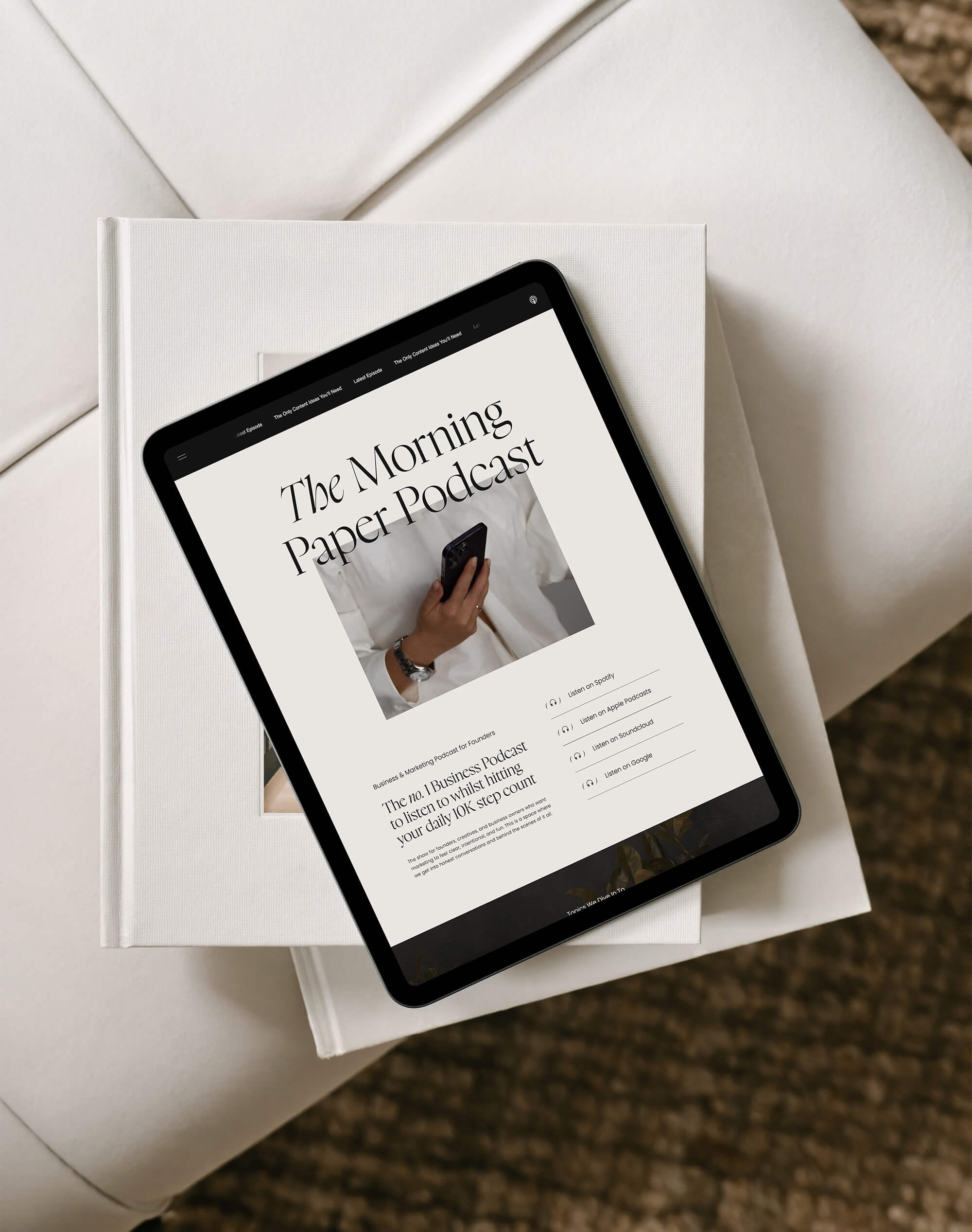 Podcast St. 01 Showit Add On mockup