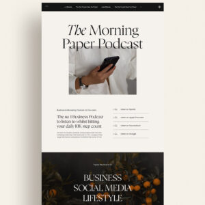 Showit Podcast Page Add On Preview